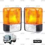 ชุด ไฟหรี่ ไฟหรี่มุม ข้างซ้าย+ขวา 2 ชิ้น สีส้ม,ขาว สำหรับ Isuzu Rocky FSR FTR 175 195 Truck ปี 1984-1995